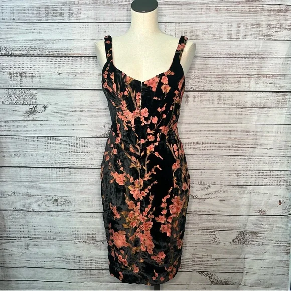 House of CB Dresses House Of Cb Medium Lexi Black Floral